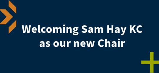 Welcoming Sam Hay KC as the new Chair of the Victorian Legal Services Board 