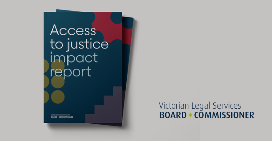 Cover of Access to justice impact report