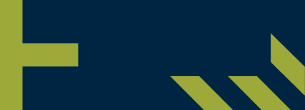 blue background with green VLSB+C graphics shapes