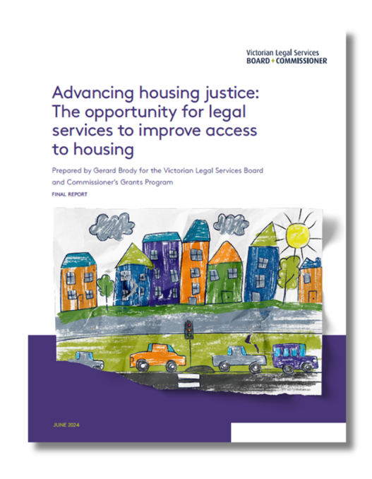 Front cover of Housing Justice report